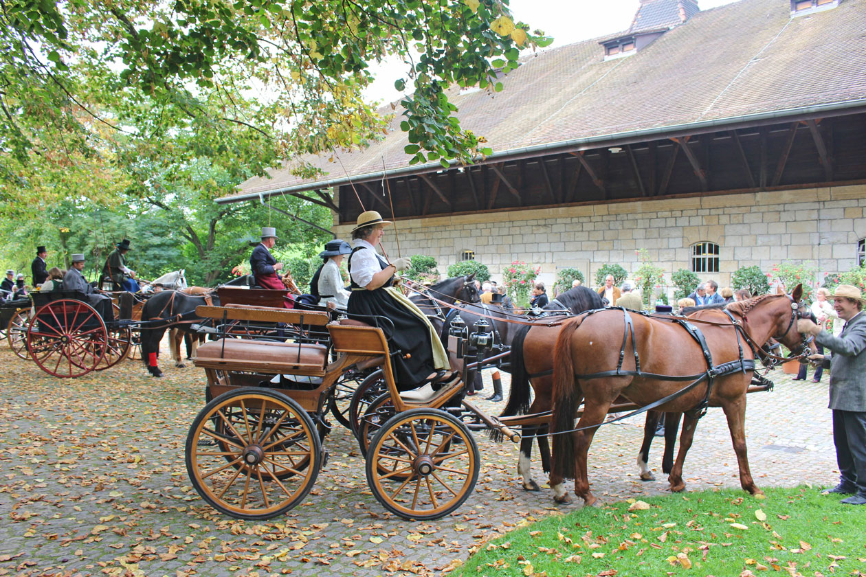 Kutschen-Welt - Historische Kutschen aus der ganzen Schweiz im Merian Park in Bruglinger